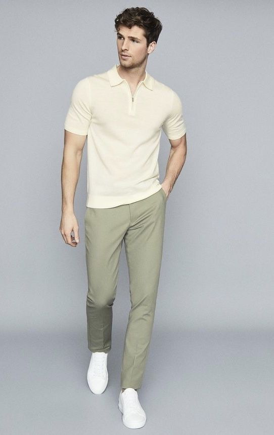 polo t-shirt with chinos